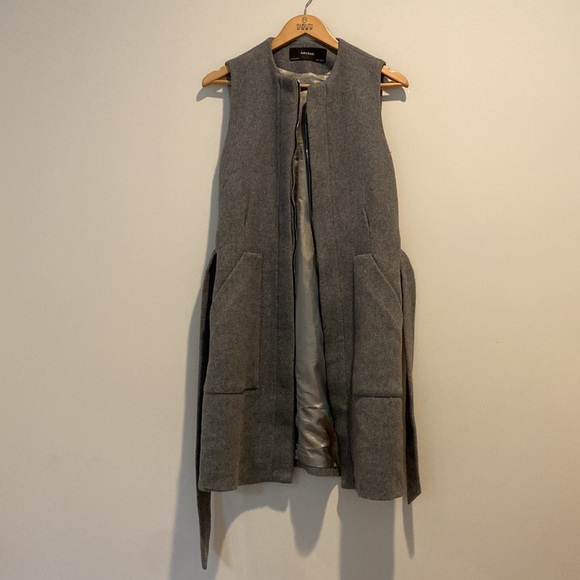 Gray Zara sleeveless trench - Picture 2 of 5